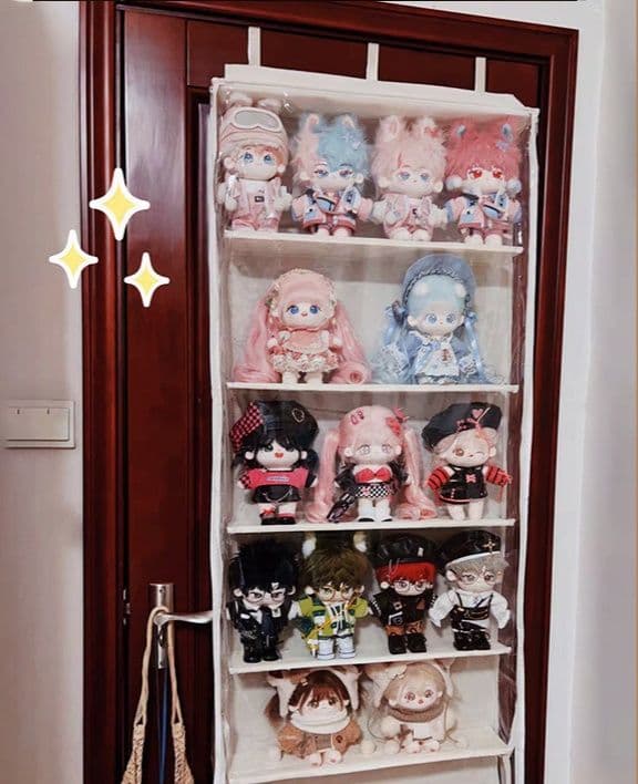 ぬいぐるみ収納 透明多段式ぬいぐるみ壁掛け収納ラック