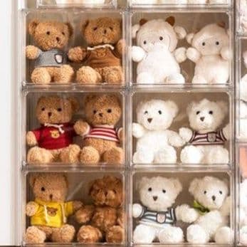 ぬいぐるみ収納 透明アクリル製ぬいぐるみ展示ケース