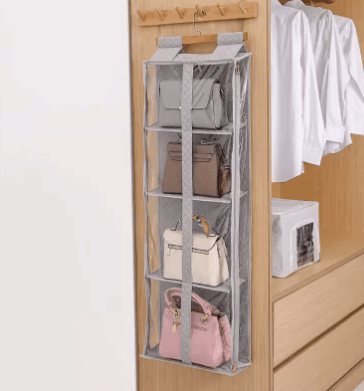ぬいぐるみ収納 四段式メッシュ吊り下げぬいぐるみ収納棚