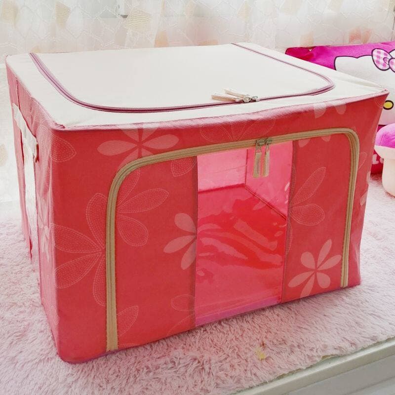 ぬいぐるみ収納 窓付き大容量折りたたみ式収納ボックス