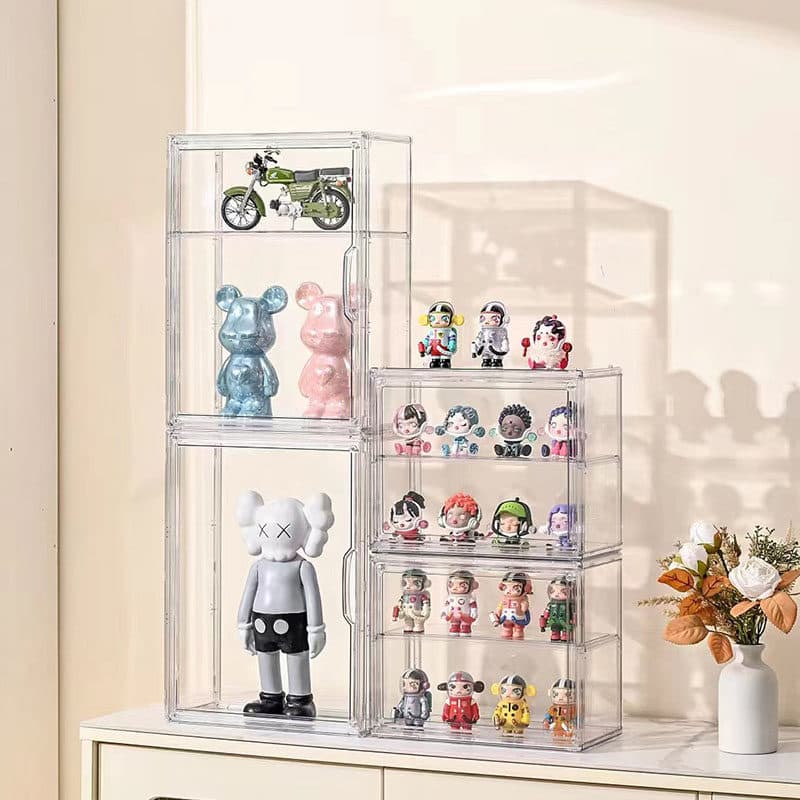 ぬいぐるみ収納 透明積み重ね式ぬいぐるみ収納ケース